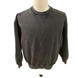 Velour Garments Spain 450 “Vintage Black”Crewneck Sweatshirt Medium